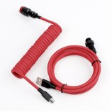 5PIN male GX16 aviator to Type-c Red wire and usb to 5pin gx16 female cable set black red aviator